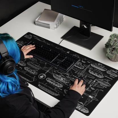 Ultimate Military Blueprint Gaming mouse pad