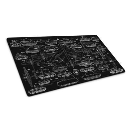 Ultimate Military Blueprint Gaming mouse pad