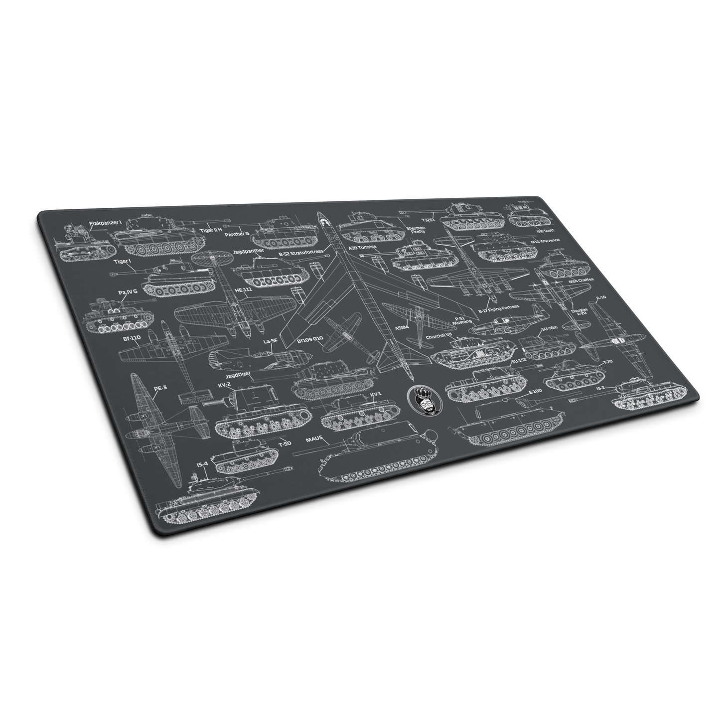 Ultimate Military Blueprint Gaming mouse pad