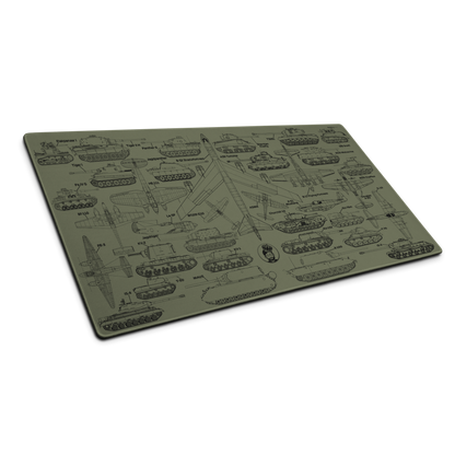 Ultimate Military Blueprint Gaming mouse pad