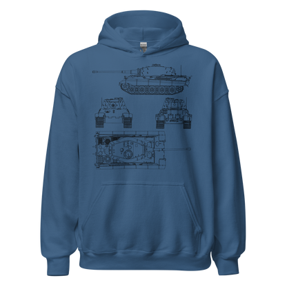 King Tiger II (H) Blueprint Hoody (Panzerkampfwagen Tiger Ausf. B)