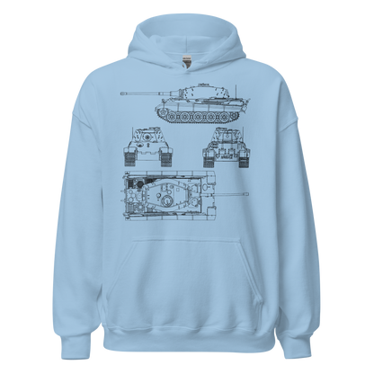 King Tiger II (H) Blueprint Hoody (Panzerkampfwagen Tiger Ausf. B)