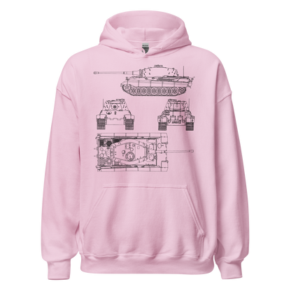 King Tiger II (H) Blueprint Hoody (Panzerkampfwagen Tiger Ausf. B)