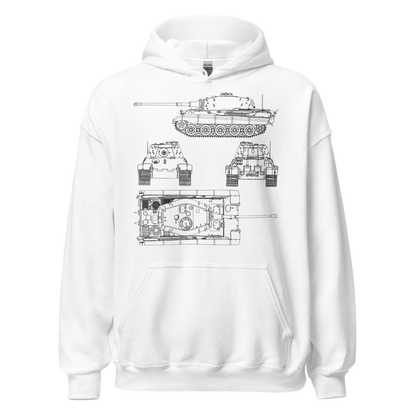 King Tiger II (H) Blueprint Hoody (Panzerkampfwagen Tiger Ausf. B)